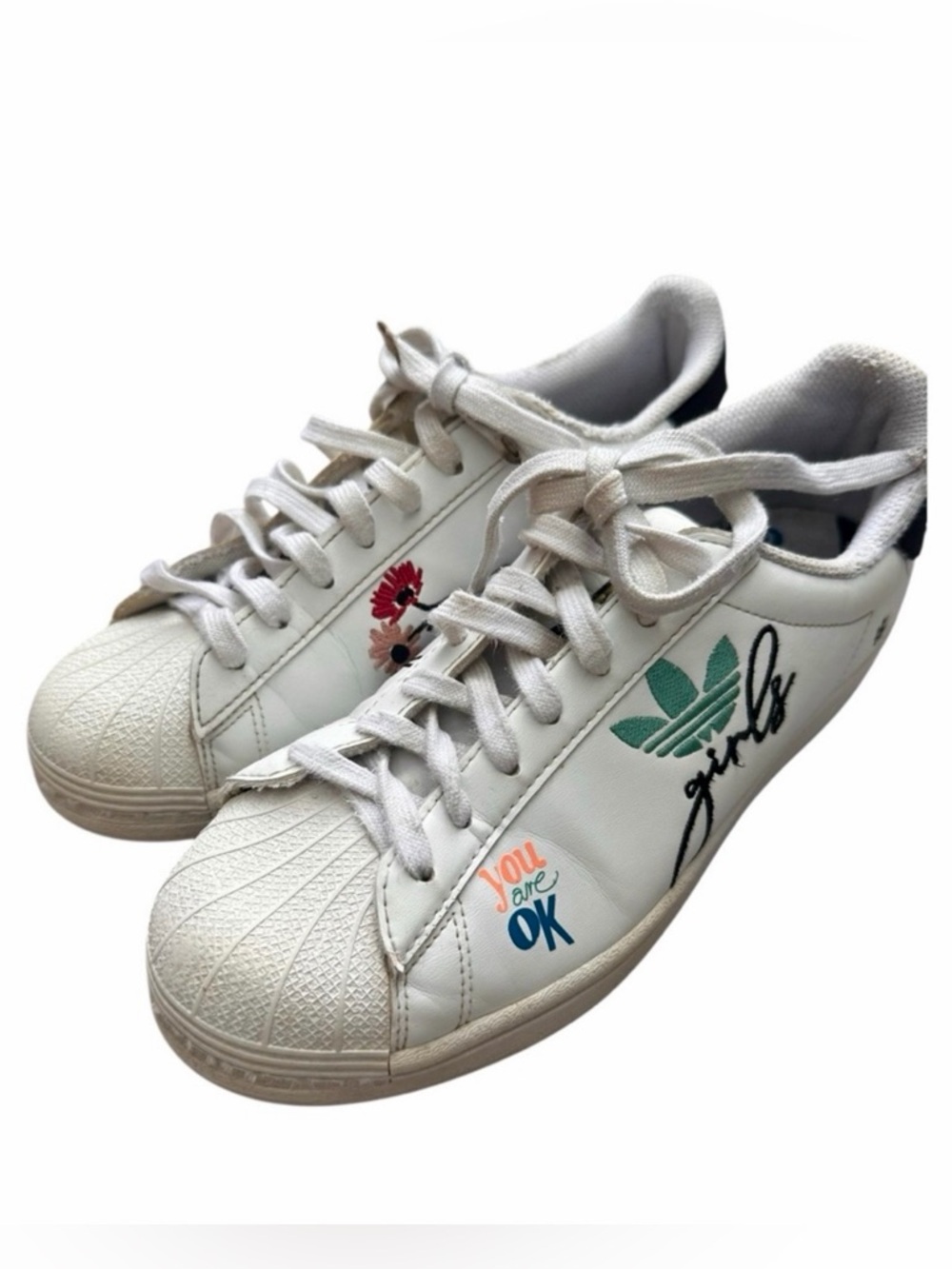Adidas Superstar Girls‎ Are Awesome Friends Collab Platform Sneakers Womens 7